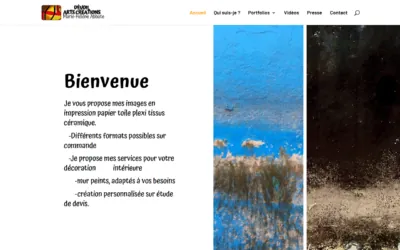 Page d'accueil du site de Marie-Hélène Abbate, créé par HIT Production